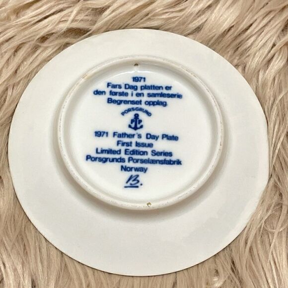 Collectible Father’s Day vintage 1971 fishin plate - Picture 3 of 4